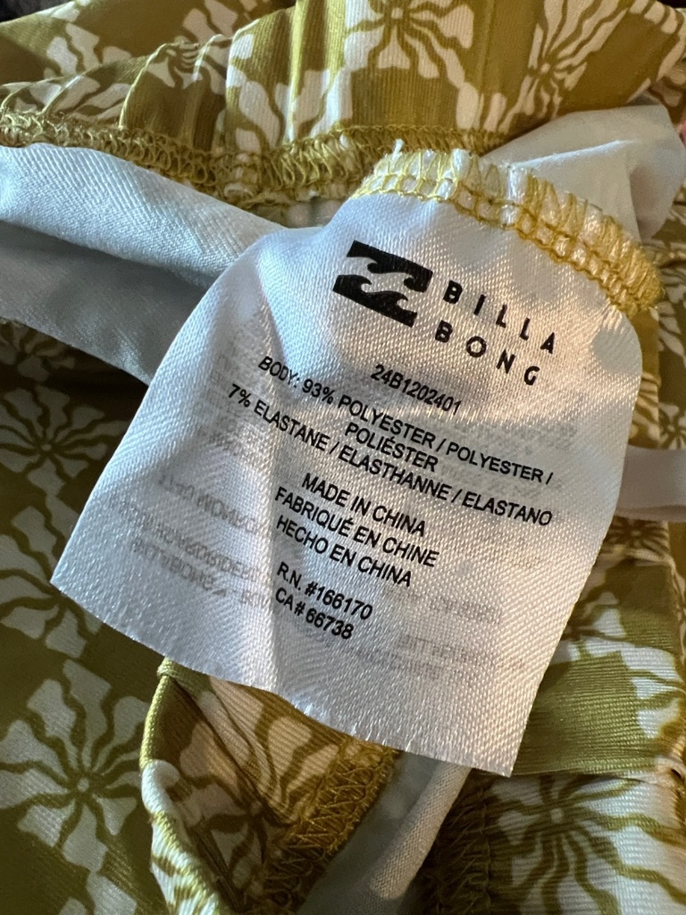 BILLABONG Retro Print Flare Leg Pull-on Pants - Picture 6 of 10